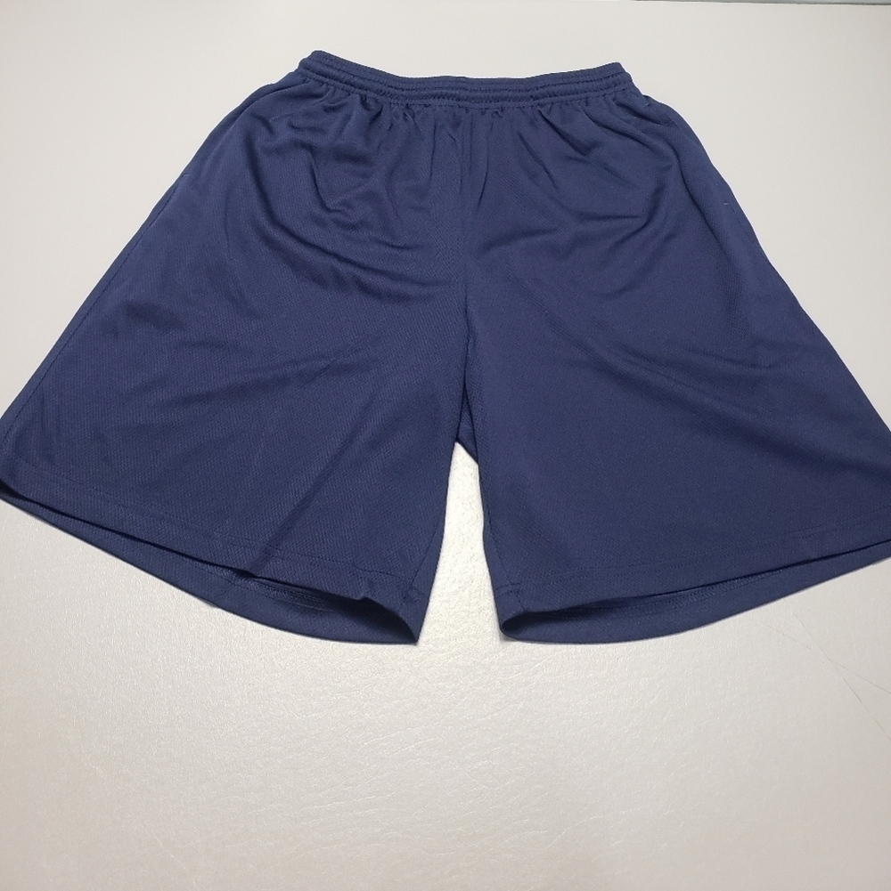 sport-tek mens navy blue basketball shorts size large
